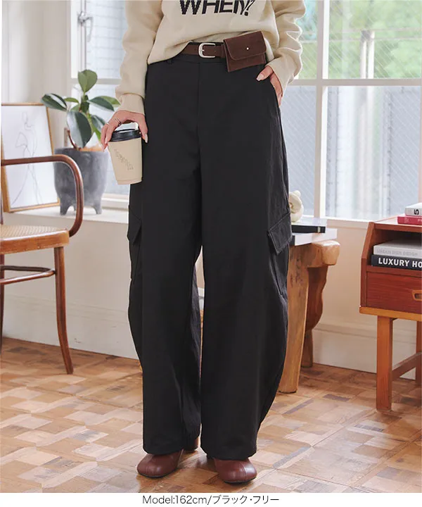 ミニポーチベルト付きカーゴカーブパンツ [M4301]