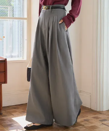 ウエストタックスーパーワイドパンツ [M4307]