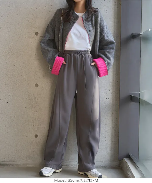 裏ボア ] 暖かスウェットカーブパンツ [M4313] - レディース