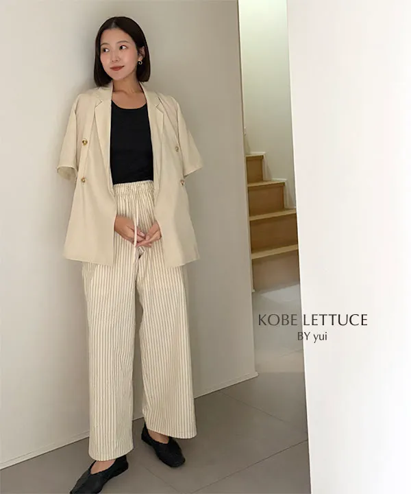 yuiさんコラボ ]選べる2サイズワイドパンツ [M4326] - レディース