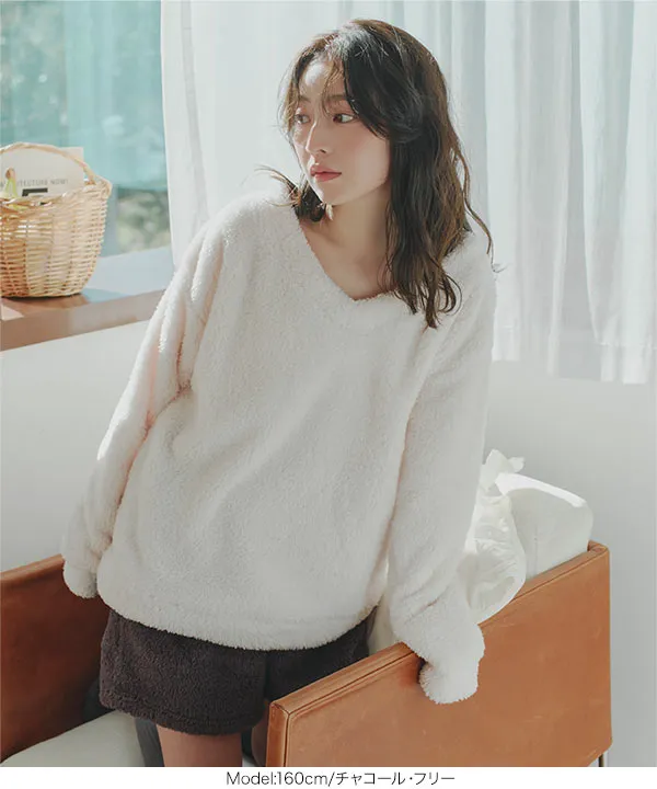 ルームウェア ] ボアショートパンツ [M4329] - レディースファッション