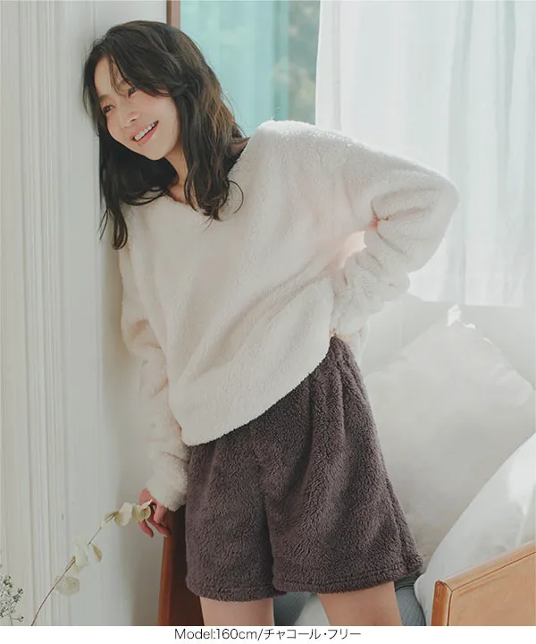 ルームウェア ] ボアショートパンツ [M4329] - レディースファッション