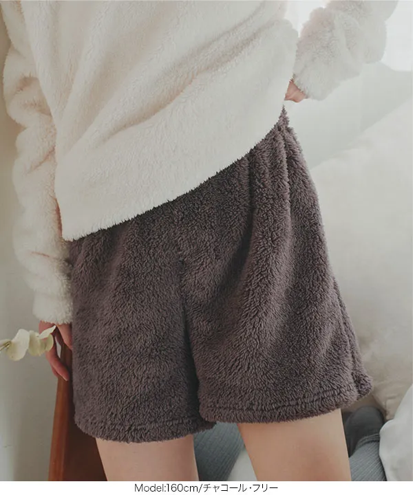 ルームウェア ] ボアショートパンツ [M4329] - レディースファッション