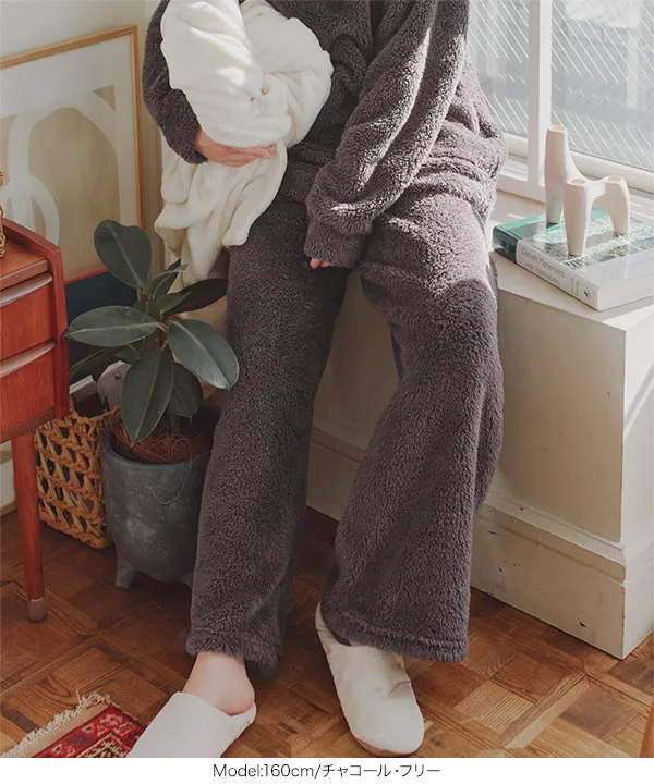 [ ルームウェア ] ボアロングパンツ [M4330]