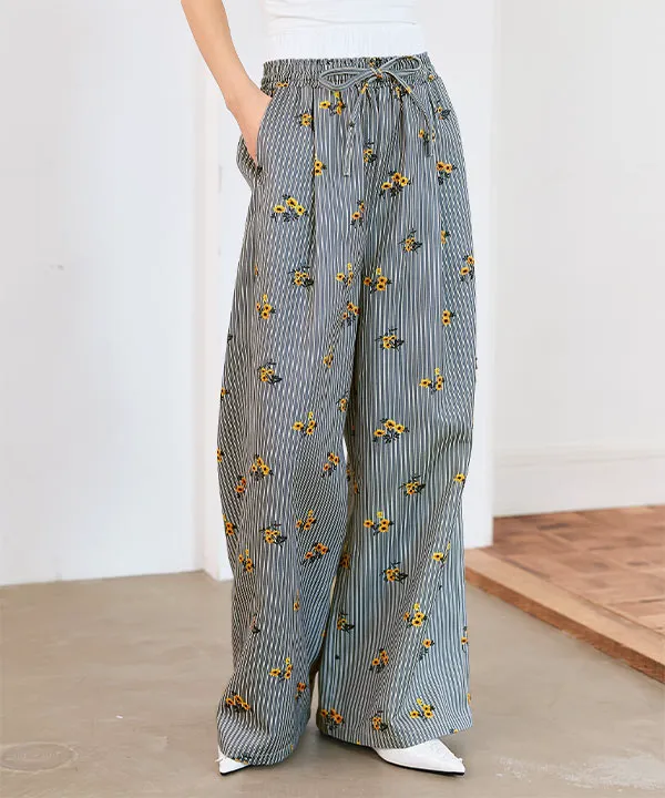 ダブルウエストストライプワイドパンツ [M4333] | 2026SS先行受注