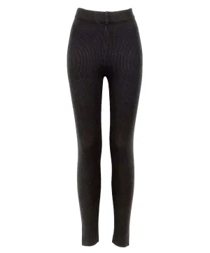 裏起毛 ] あったか裏シャギーリブニットレギンス [M4335] - レディース