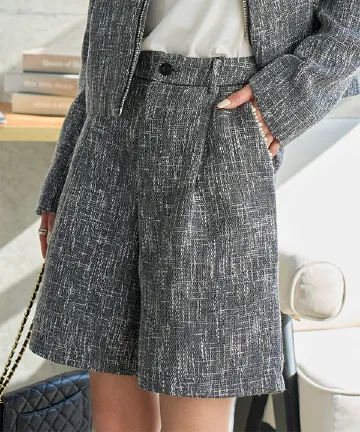 パールトリムツイードショートパンツ [M4349]