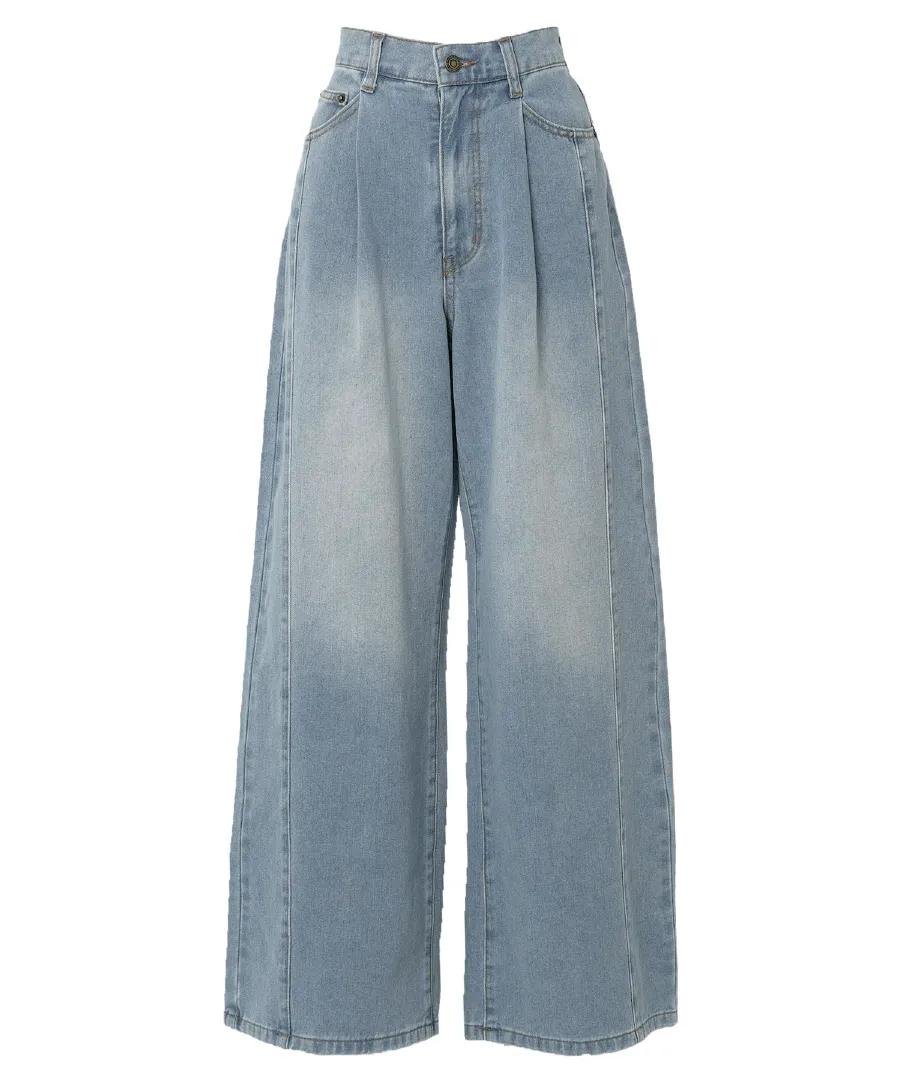フロントタックワイドデニムパンツ [M4369]のレビュー