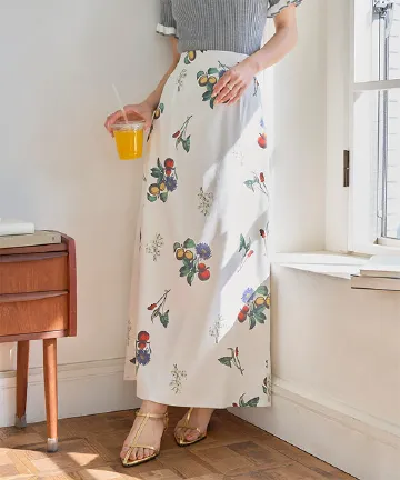 花柄プリントスカート [M4371]3/29(日)12:00~販売予定！！