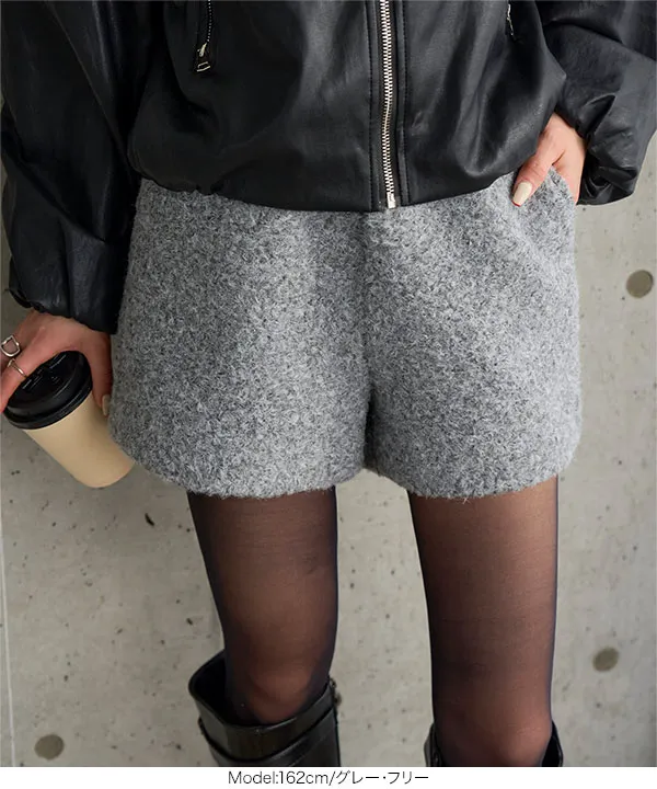 もこもこボアショートパンツ [M4375] - レディースファッション通販