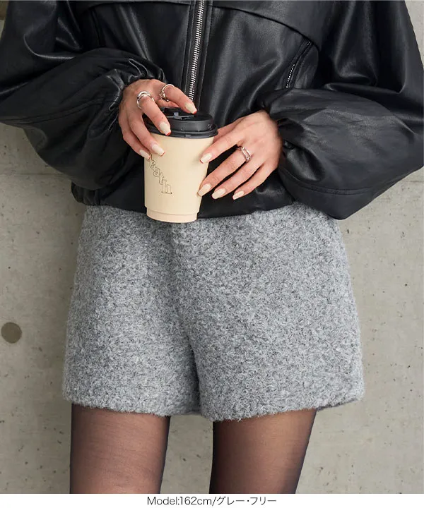 もこもこボアショートパンツ [M4375] - レディースファッション通販