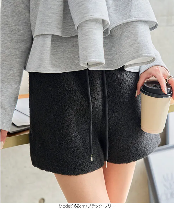 もこもこボアショートパンツ [M4375] - レディースファッション通販
