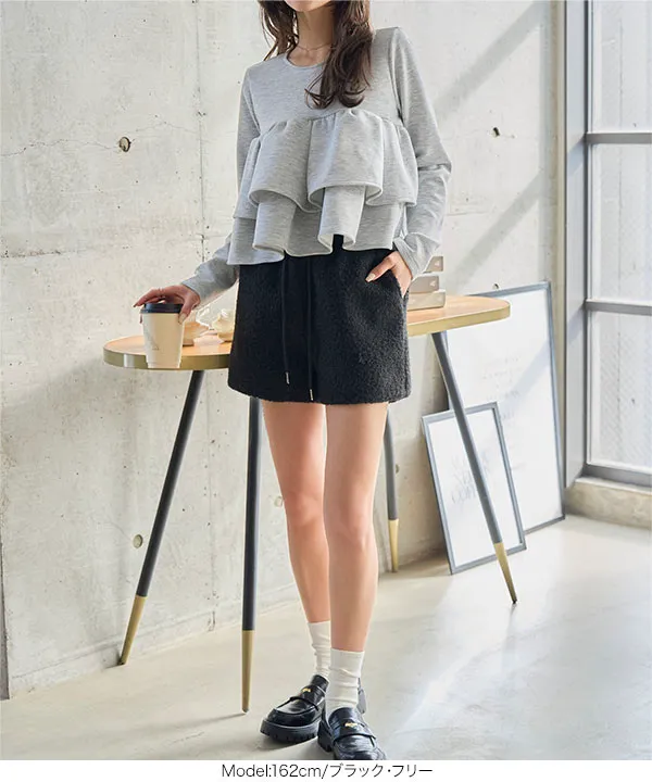 もこもこボアショートパンツ [M4375] - レディースファッション通販