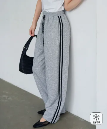 [ 接触冷感 ] M L サイドラインひんやりスウェットパンツ [M4383]4/5(日)12:00~販売予定！！