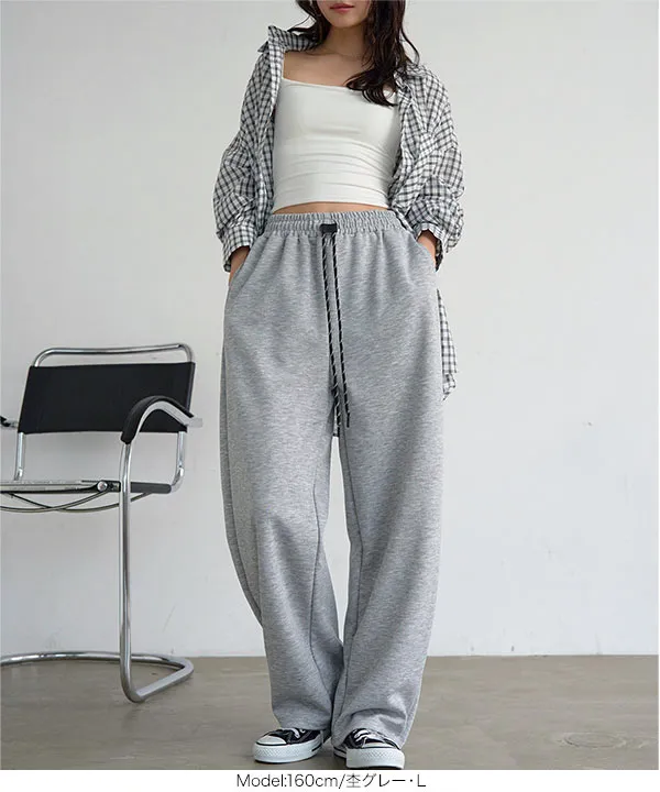 接触冷感 ] M L ひんやりスウェットパンツ [M4384] - レディース