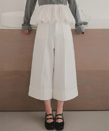 アンクルストレートワイドパンツ [M4394]