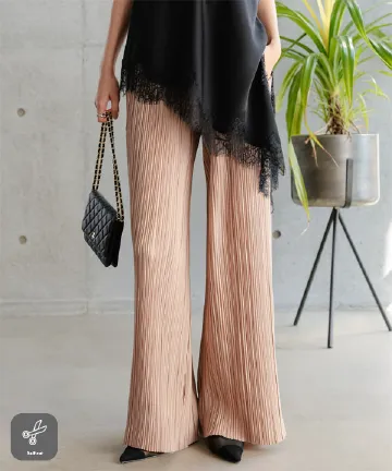 セルフカットプリーツパンツ [M4397]| 送料無料 3/17(火)12:00~3/18(水)12:00まで