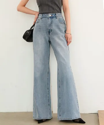 ソフトフレアワイドデニム [M4406]| 送料無料 4/28(火)12:00~4/30(木)12:00まで