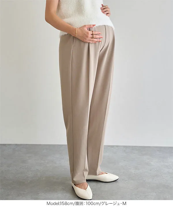 [ mamaレタス ] ウエストインできるスラックスパンツ [M4423]