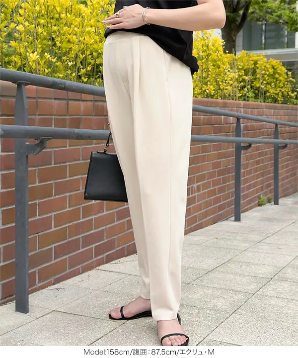 [ mamaレタス ] ウエストインできるスラックスパンツ [M4423]