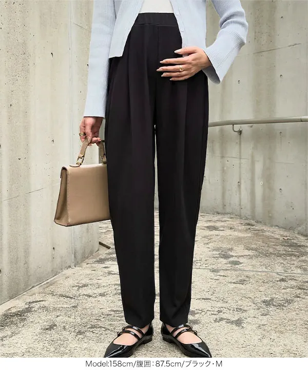 [ mamaレタス ] ウエストインできるスラックスパンツ [M4423]