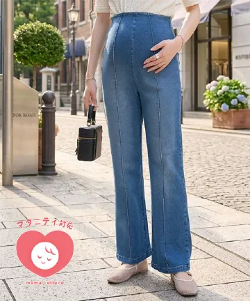 [ mamaレタス ] マタニティストレッチデニムパンツ [M4433]| 6/2（火）12:00～発売予定！