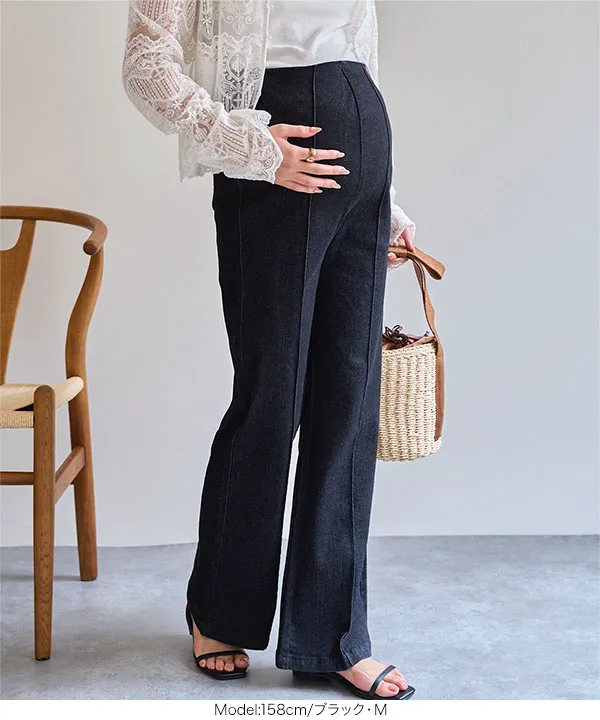 [ mamaレタス ] マタニティストレッチデニムパンツ [M4433]