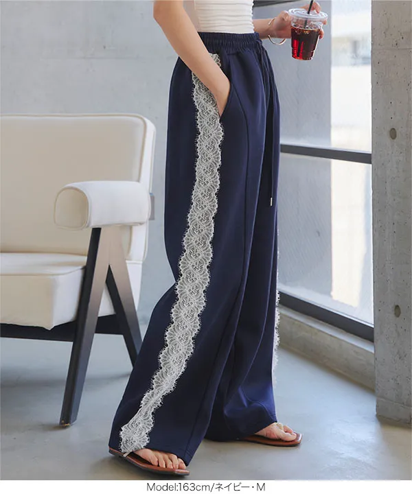 脇レースダンボールカーブパンツ [M4434]