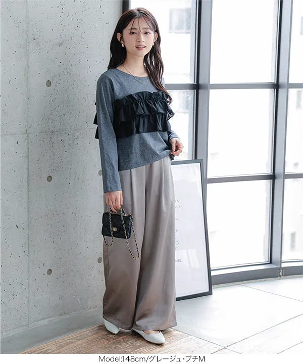 [ Petitle / プチレ ] 選べる丈 サテンパンツ [M4466]｜8/21（金）12:00～発売予定！