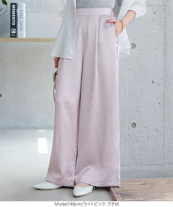 [ Petitle / プチレ ] 選べる丈 サテンパンツ [M4466]｜8/21（金）12:00～発売予定！
