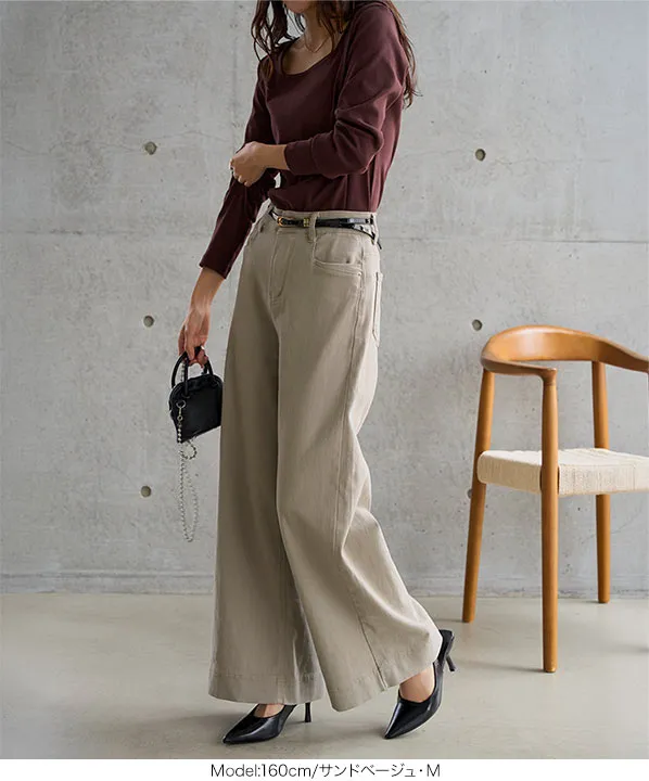 ストレッチデニムバギーパンツ [M4492]