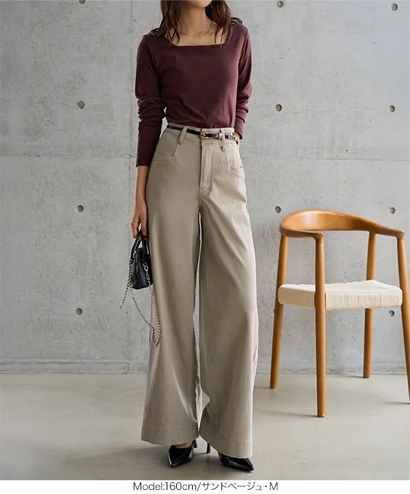 ストレッチデニムバギーパンツ [M4492]