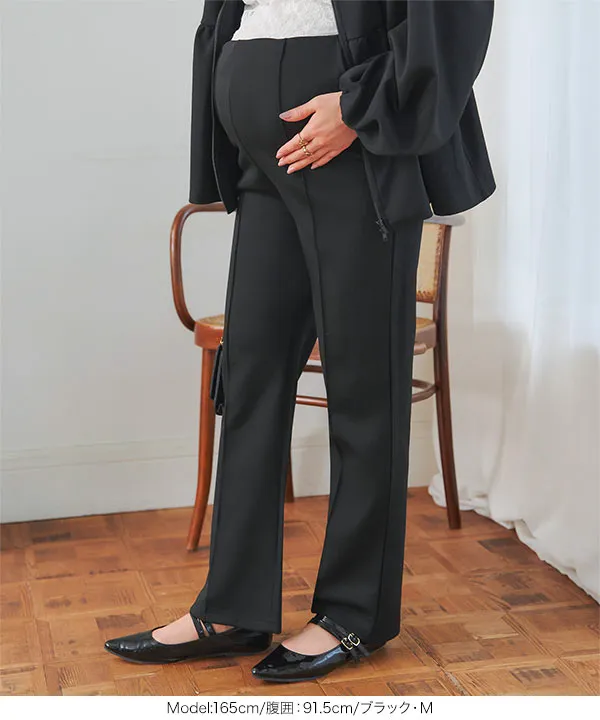 [ mamaレタス ] マタニティセンターシームストレートパンツ [M4494]