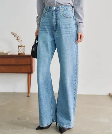 錯覚美脚デニムカーブパンツ [M5251]