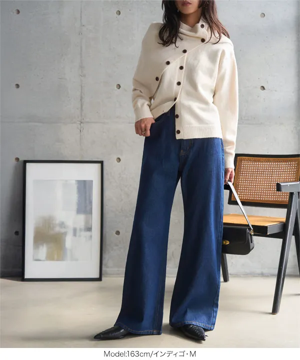 錯覚美脚デニムカーブパンツ [M5251] - レディースファッション通販