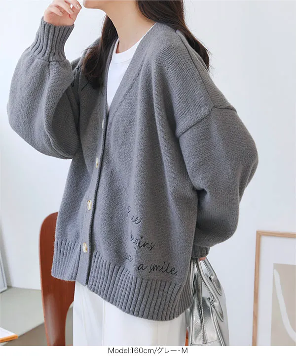 HERMES ニットカーディガン ライトグレー グレー（灰色）系 HERMES(エルメス) カーディガン(レディース