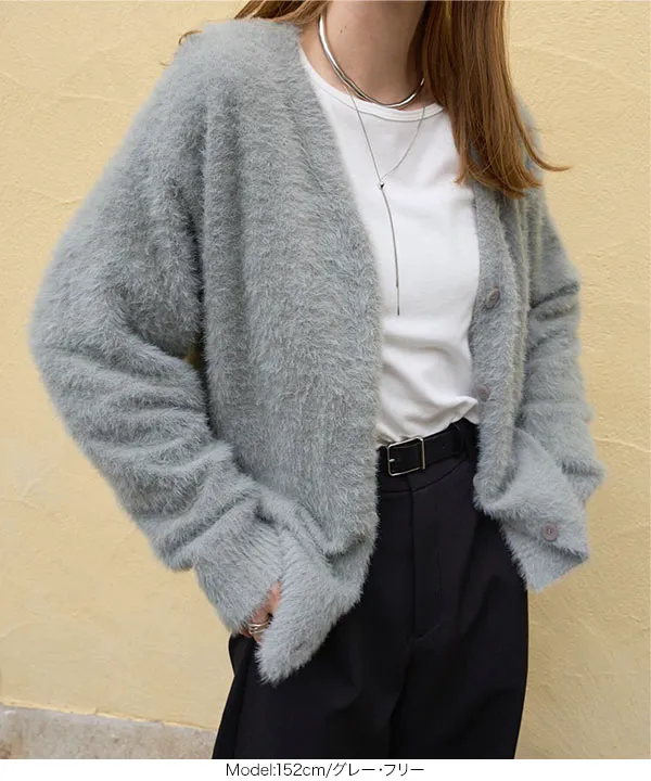 ナゴンスタンス　Vネック　グレー 　カーディガン　エンフォルド　M over cardigan｜nagonstans（ナゴンスタンス）公式通販｜THE TOKYO（ザ
