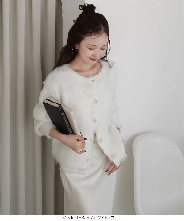 nanamiさんコラボ ]前後2wayシャギーニットトップス [N1197