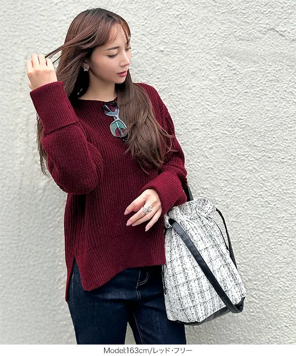 岡部あゆみさんコラボ ］ローゲージニットプルオーバー [N1202
