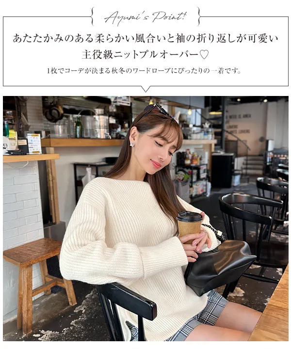 MALBON2026秋冬レディースニットプルオーバーベージュトレンド 保温