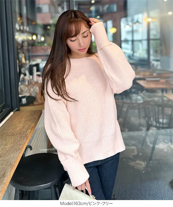 岡部あゆみさんコラボ ］ローゲージニットプルオーバー [N1202