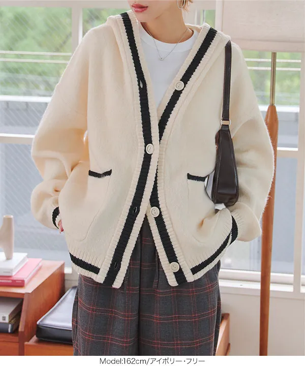 Herno フード付きカーディガン グレー Herno フード付きカーディガン グレー