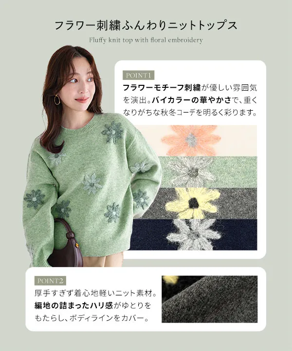 【新品未使用】Sov.アラン柄刺繍パフスリーブニット Sov.（ソブ）の「アラン柄刺繍パフスリーブニット（ニット/セーター