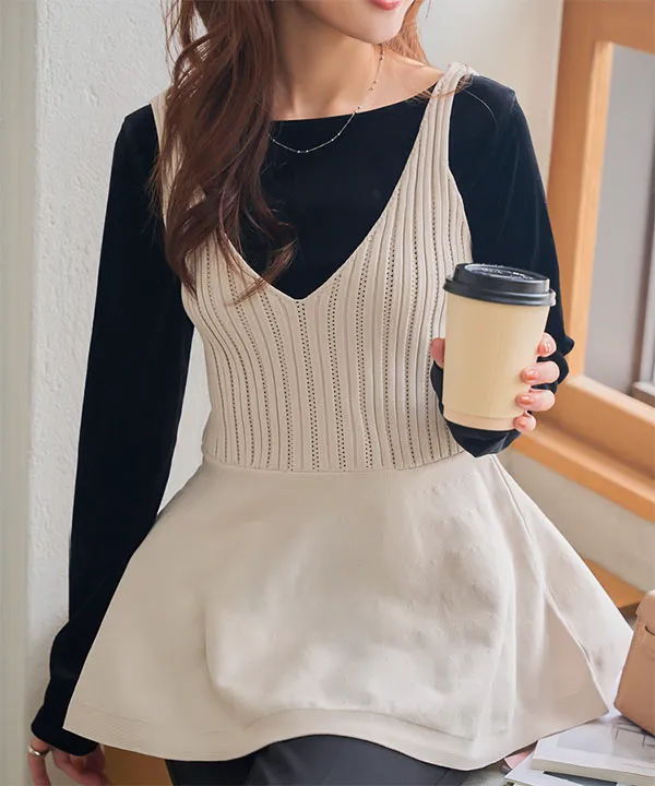 フレアニットビスチェ [N1220] - レディースファッション通販 神戸