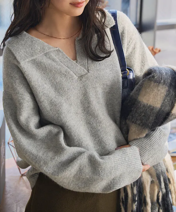 スキッパーニット [N1231] | 大好評につき送料無料！ - レディース