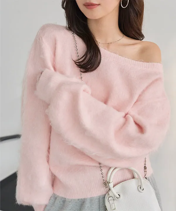 LIZLISA 希少 レース襟 ピンク ふわふわシャギーニット トップス レースニットソートップス ｜ LIZ LISA（リズリサ）公式通販 ｜ Tokyo