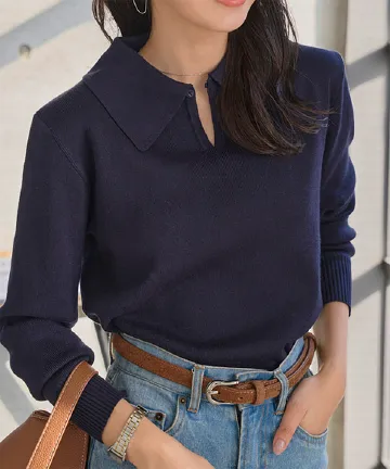 2wayポロニットトップス [N1286] | 1/8(木) 12:00~ 販売予定