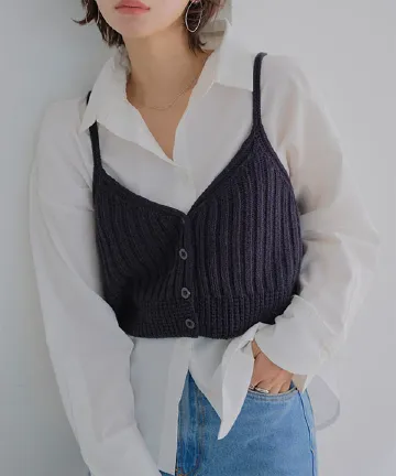 ショートニットビスチェ [N1295]