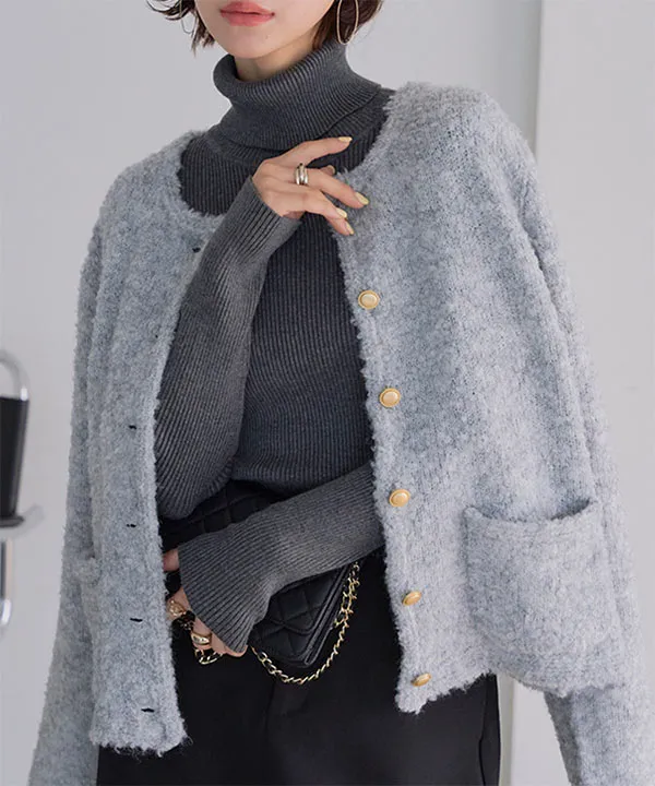 ブークレボアニットジャケット [N1302] | 今だけ送料無料