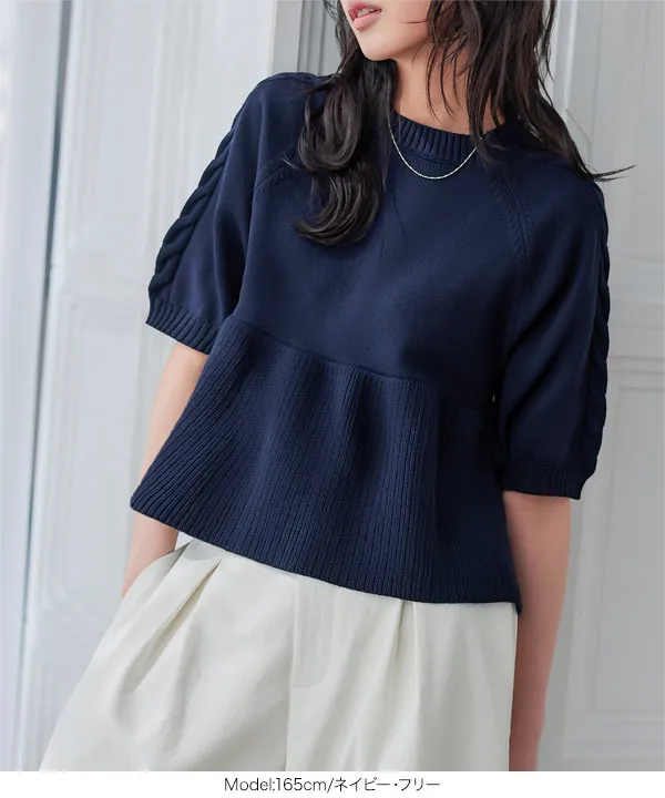 ニットトップス SLY | LAYERED LIKE CROP KNIT トップス (ニット ) |SHEL'TTER WEBSTORE